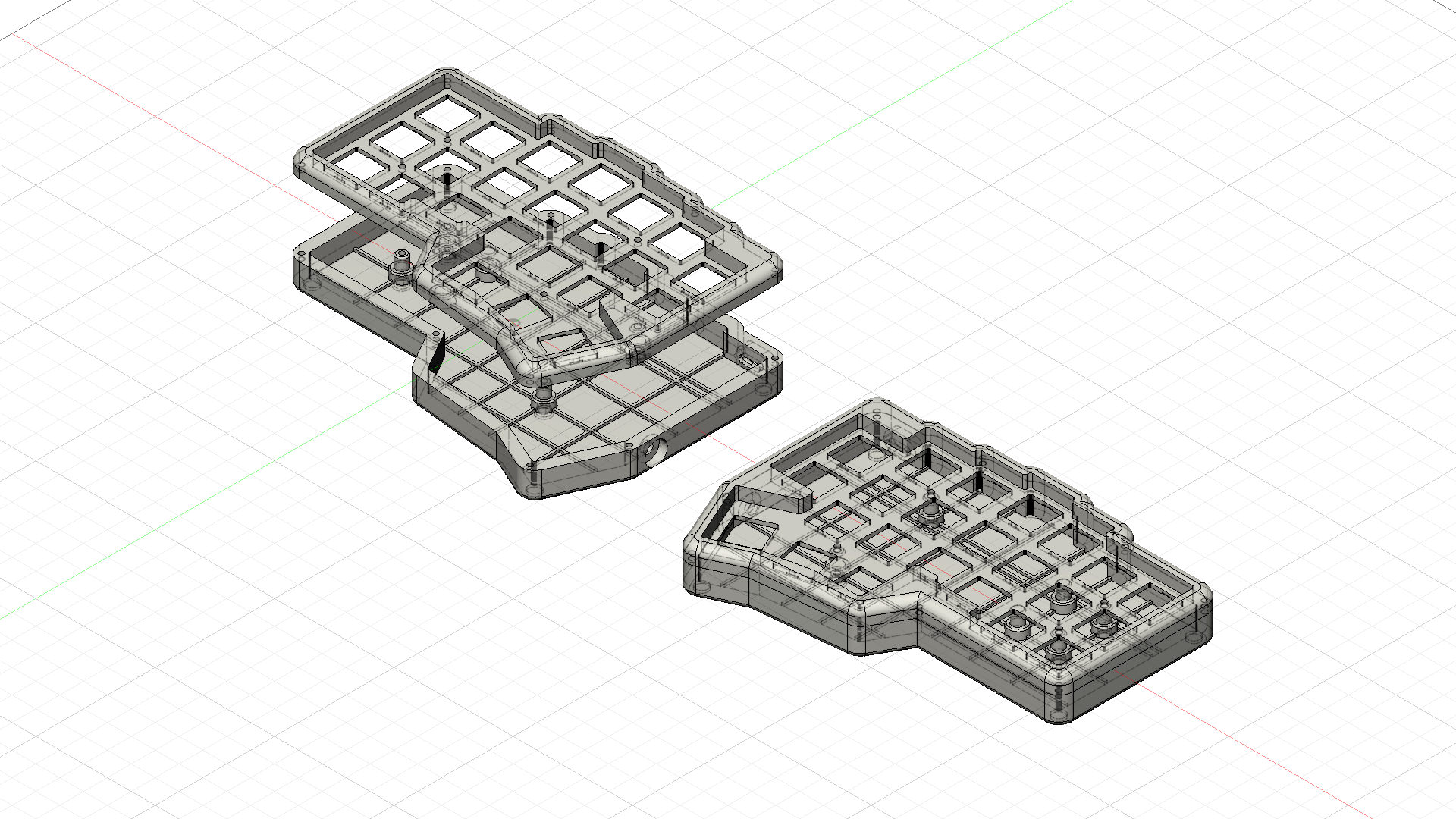 Corneの自作ケース（インテグレーテッドマウント）