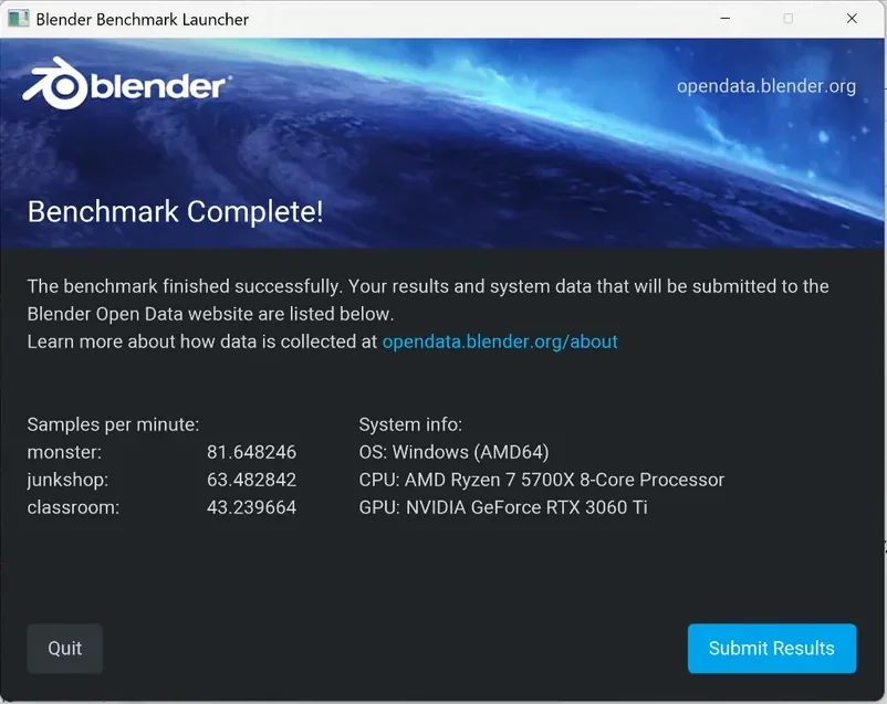 Blender Benchmark